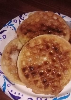 A picture of Cinnamon and sugar waffles.