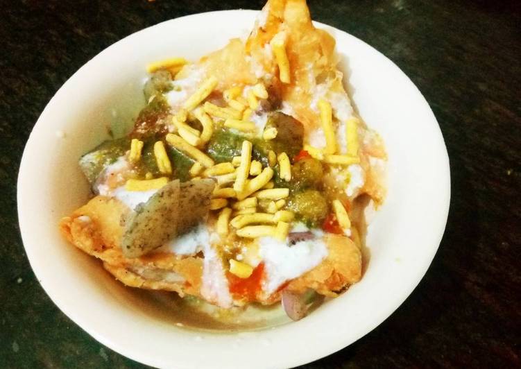 Recipe of Any-night-of-the-week Samosa Chat