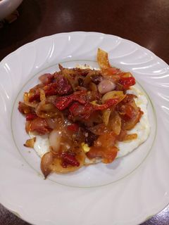 Foto resep Telur ceplok merah meriah