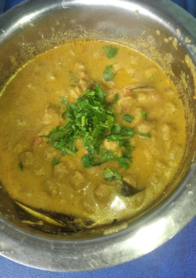 சோயா சங்க்ஸ் குருமா செய்முறை முக்கிய புகைப்படம்