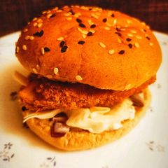 McDonald's Style Fillet O Fish Burger with a Tangy Tartar Sauce A picture of McDonald's Style Fillet O Fish Burger with a Tangy Tartar Sauce.