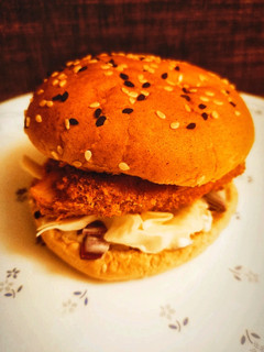 A picture of McDonald's Style Fillet O Fish Burger with a Tangy Tartar Sauce.