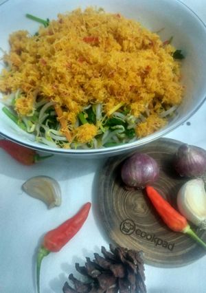 Foto resep Urap bayam tauge bumbu ebi