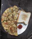 Spanish omlete with bread