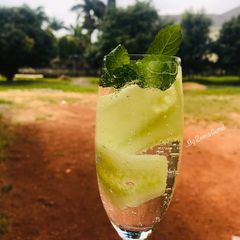 A picture of Cucumber Mojito Mocktail.