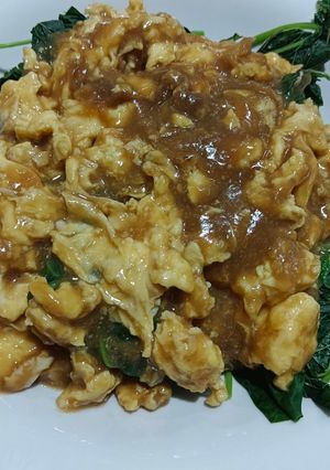 Foto resep Tumis bayam telur
