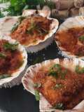 Vieiras en salsa gallega