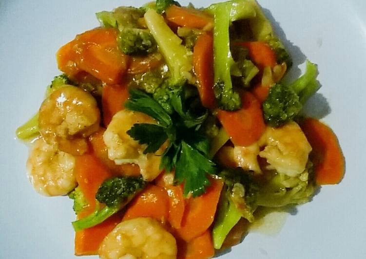 Resep Brokoli udang saus tiram Anti Gagal