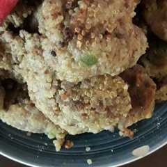 Una foto de Hamburguesa de quinoa con carne de soya