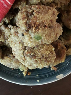 Una foto de Hamburguesa de quinoa con carne de soya