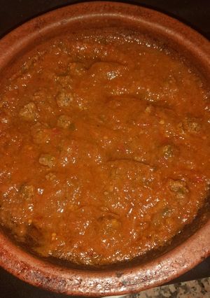 A picture of Tomato and Meatball Tagine.