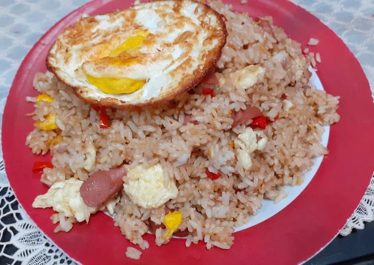 makanan Nasi goreng bumbu iris Jadi, mengenyangkan