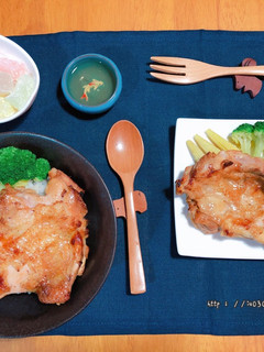 柚香雞腿排蓋飯 的食譜成品照片