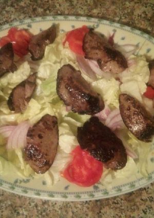 Une photo de Salade de foie