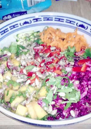 Une photo de Bowl mangue riz