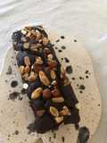 Budín de chocolate, algarroba y frutos secos