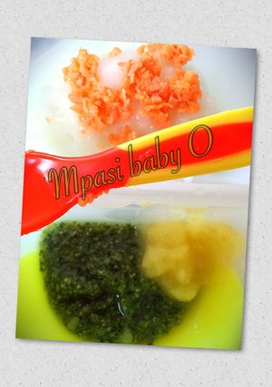 Foto resep Nasi Tim Salmon Bayam Ayam Tahu Saus Apel (mpasi 8+)