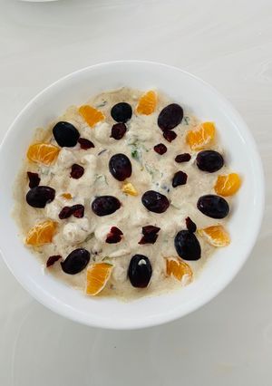 A picture of Makhana Raita.
