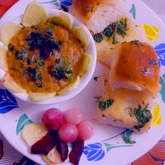 A picture of Masaledar Pav bhaji.