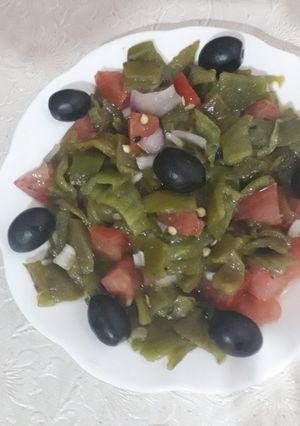 صورة لوصفة سلطة الفلفل الاخضر