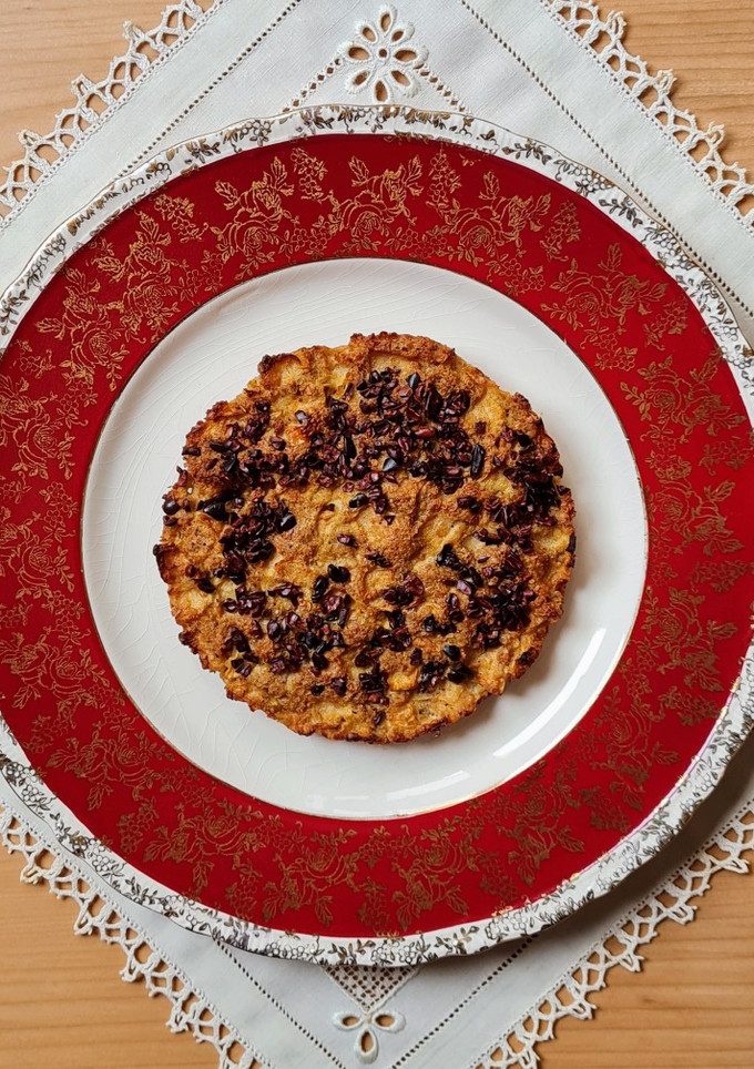 Una foto de Mega galleta de quinoa en hojuelas con manzana a la canela 🌱sin azúcares ni edulcorantes