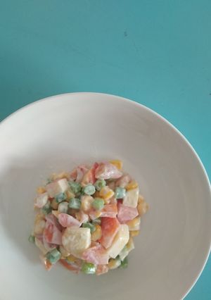 Hình của món Salad ngô ngọt.