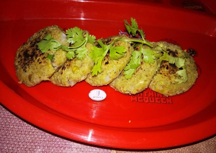 Dry Green Peas Tawa Kebab