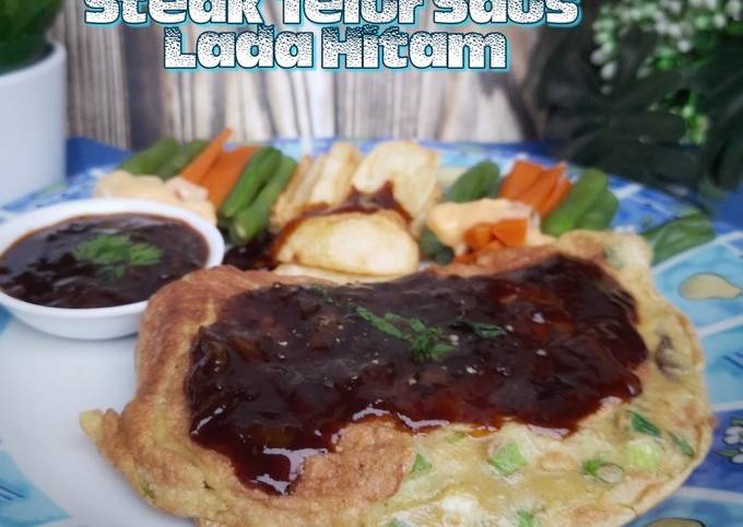 Steak Telur Saus Lada Hitam