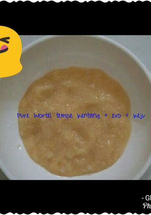 Foto resep Pure Wortel tempe kentang +evo +keju