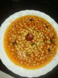 Habas de soja con verduras