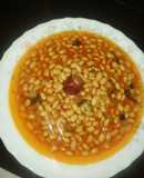 Habas de soja con verduras