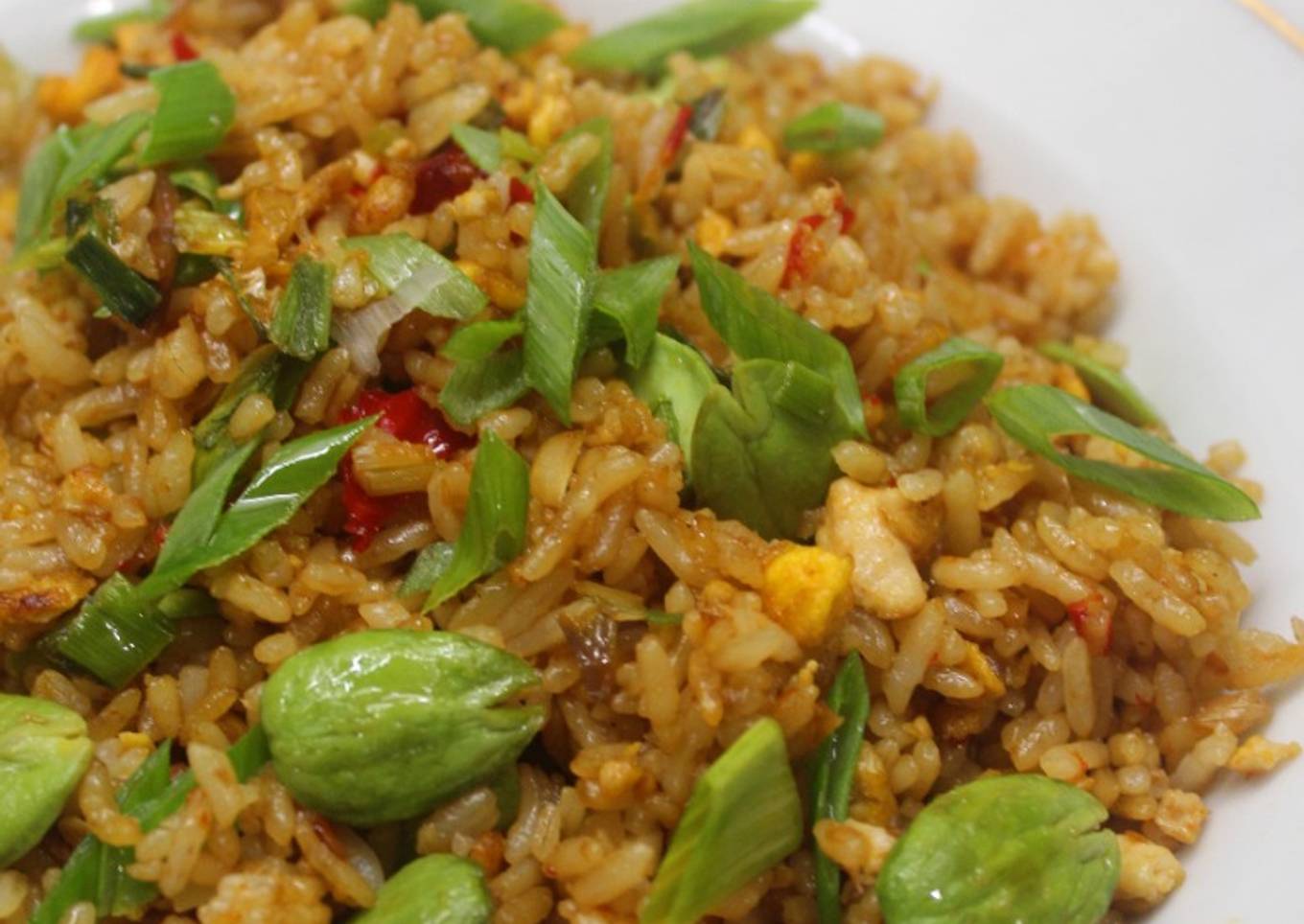Nasi Goreng Daun Bawang Pete
