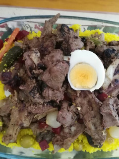Una foto de Cuscus de maíz con carne de cordero