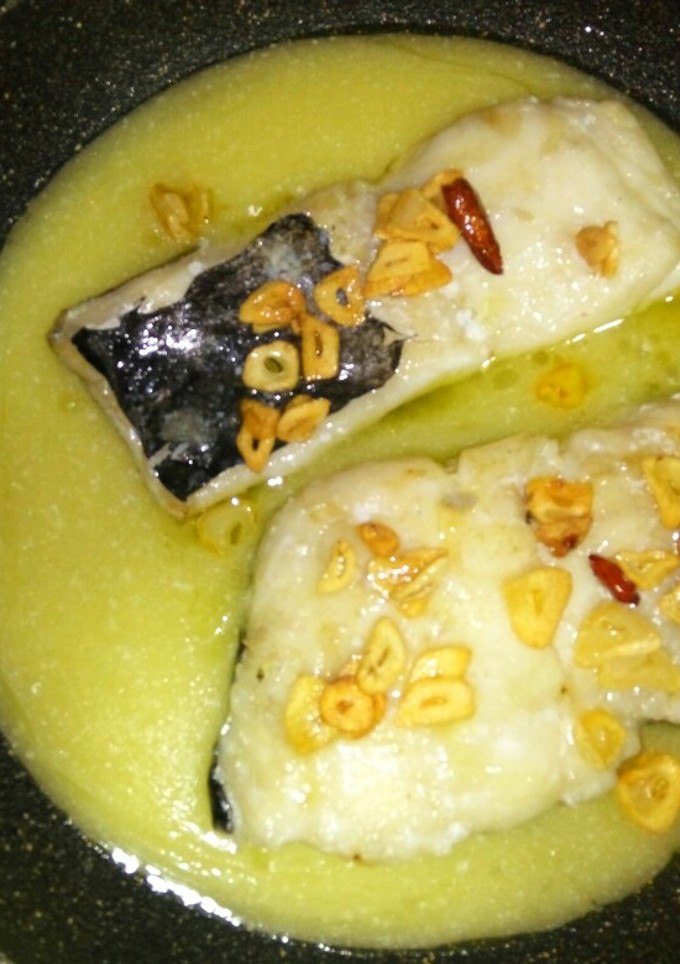 Una foto de Bacalao al pil-pil