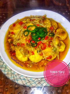 Foto resep 559. 🫓 Tumis Tofu Jamur Enoki