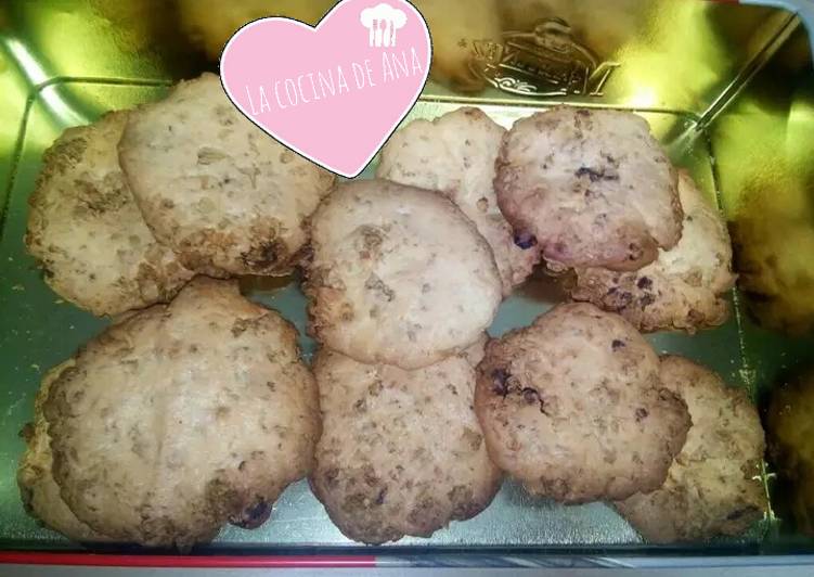 Galletas multicereales con chocolate / Muesli choco cookies
