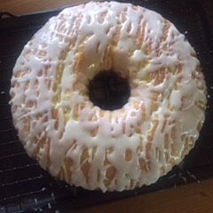 A picture of Lemon Poundcake With Lemon Zest Glaze.