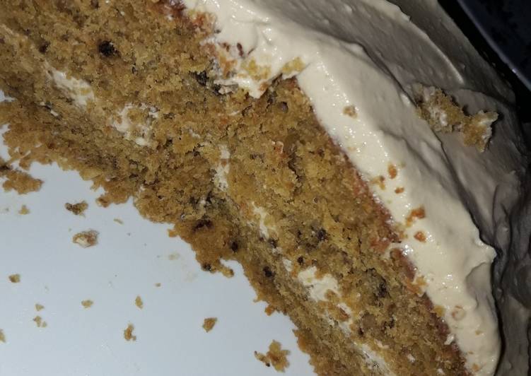 Tarta de zanahorias y frosting de queso sin gluten