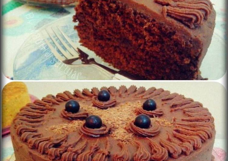 How to Prepare Homemade Espresso chocolate fudge cake