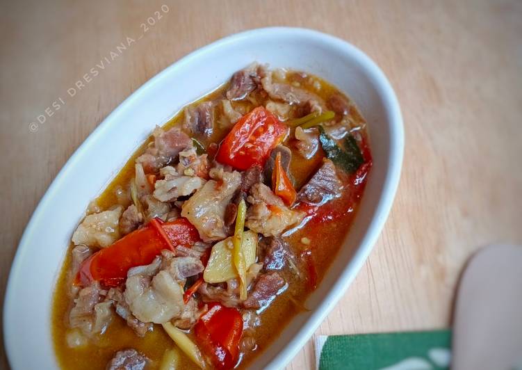 Oseng Oseng Kambing Bumbu Iris