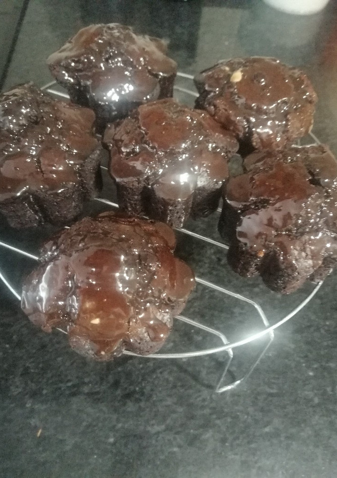 Una foto de Cupcakes de chocolate sin huevos