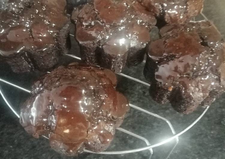 Cupcakes de chocolate sin huevos
