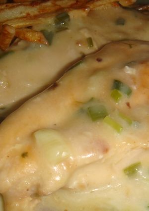 Una foto de Pollo al verdeo
