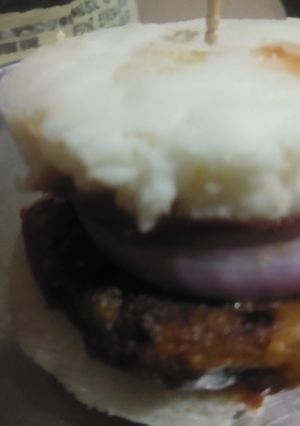 A picture of Idli burger.