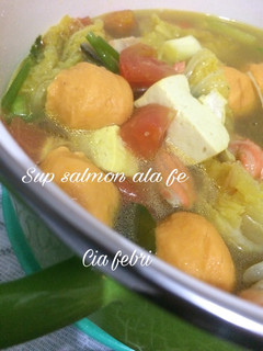 Foto resep Sup salmon ala fe
