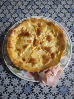 Una foto de Torta de jamón y queso masa tres ingredientes!!!