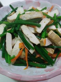 韮菜花炒豆乾 的食譜成品照片