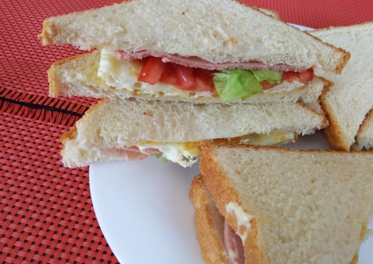 Easiest Way to Make Perfect Ham sandwich #authormarathon#