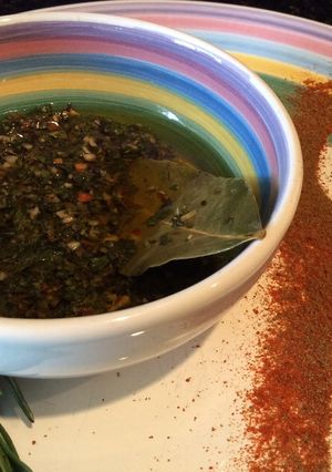 A picture of Argentinian Style Chimichurri Sauces (3. Special Chimichurri Sauce).