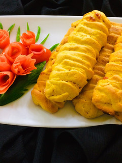 عکسی از دستور اشترودل گوشت وقارچ